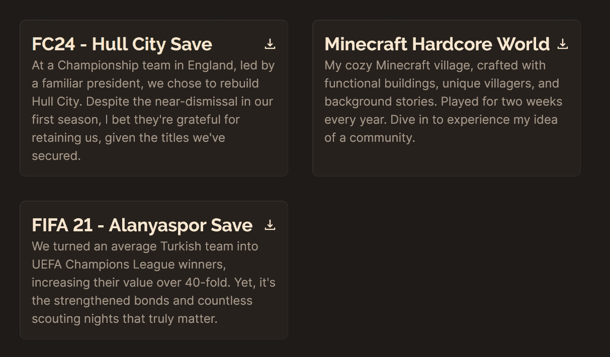 Downloads Demo