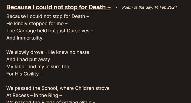 poem of the day demo