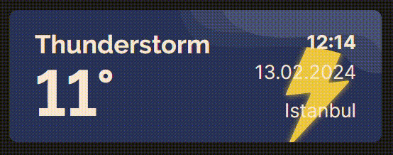 thunderstorm demo